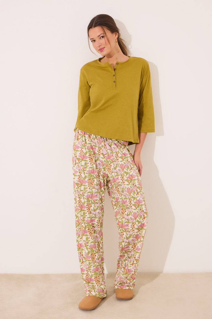 Long Sleeves T Shirt - Light Khaki