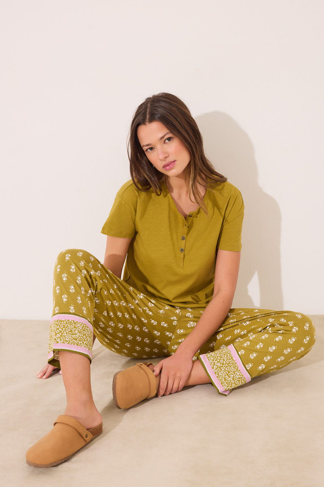 Short Sleeves T Shirt - Light Khaki