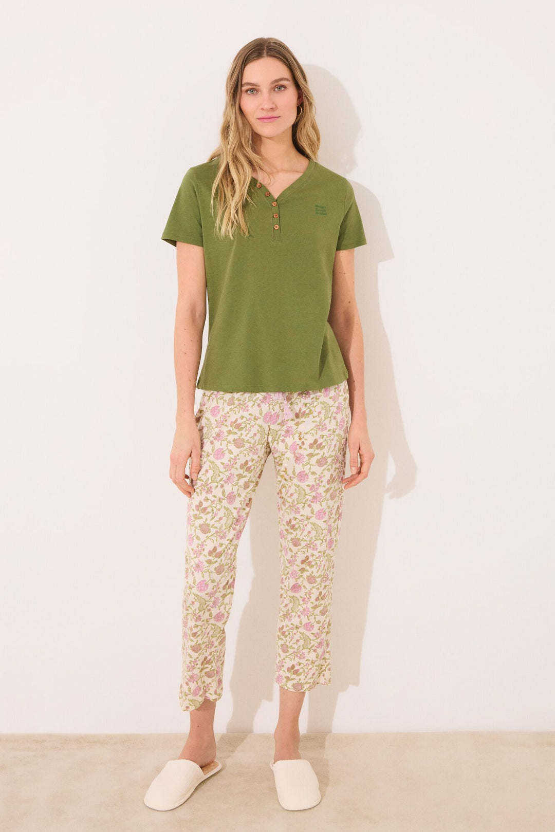 Short Sleeves T Shirt - Dark Khaki