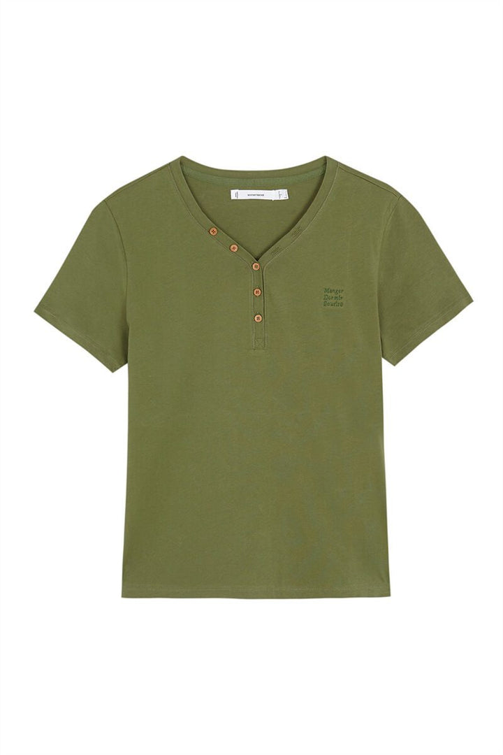 Short Sleeves T Shirt - Dark Khaki