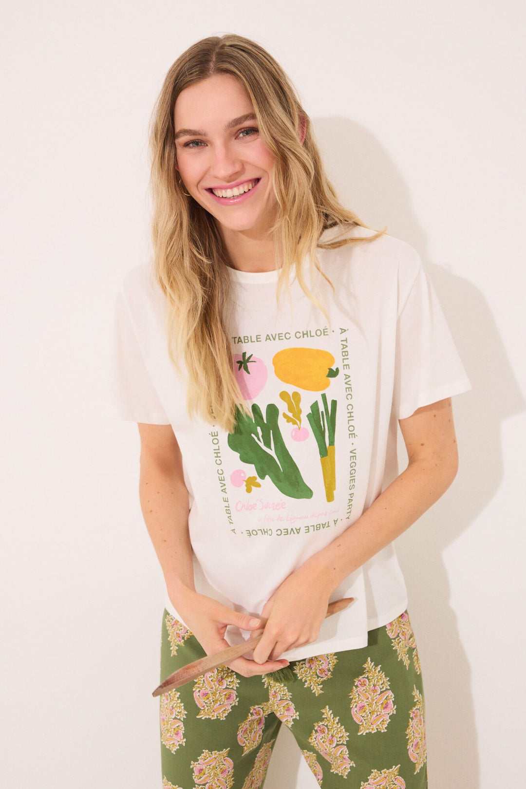 Short Sleeves T Shirt - Ivory