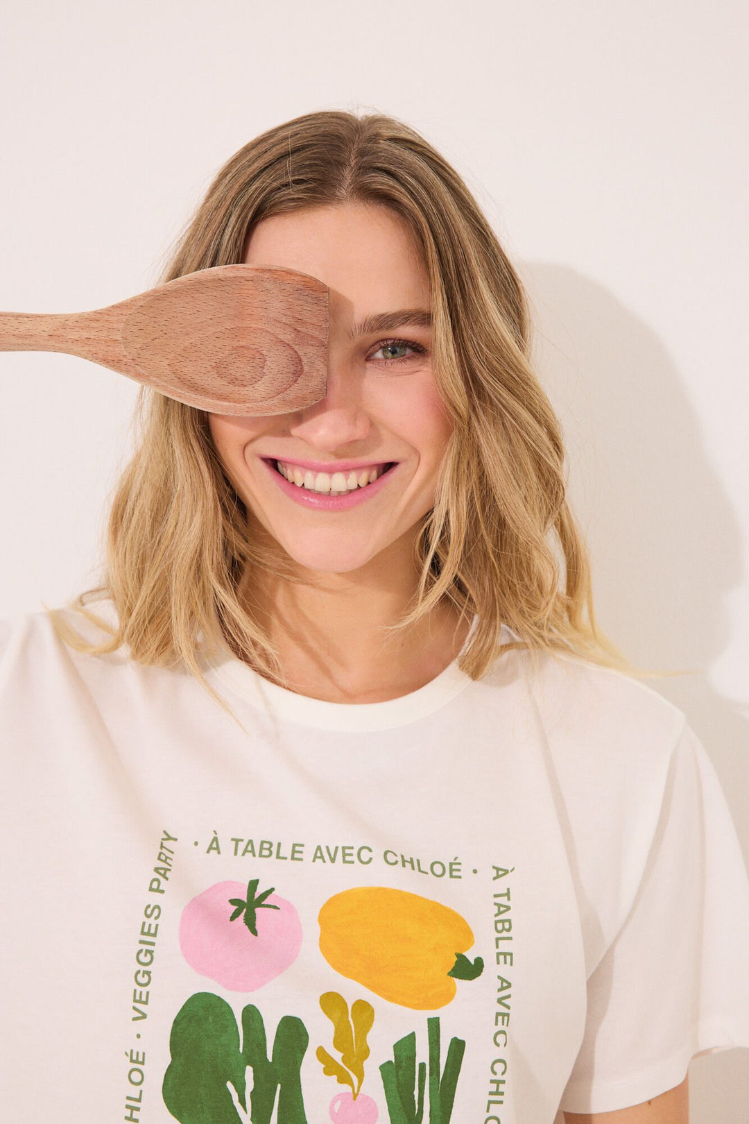 Short Sleeves T Shirt - Ivory