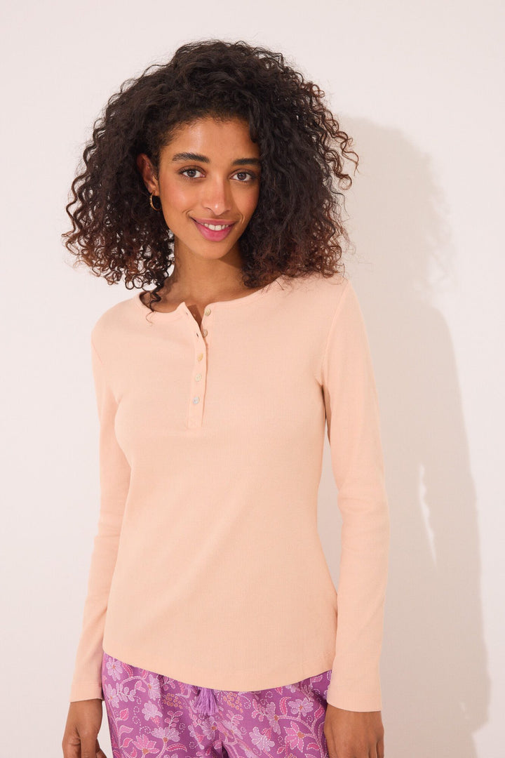 Long Sleeves T Shirt - Orange
