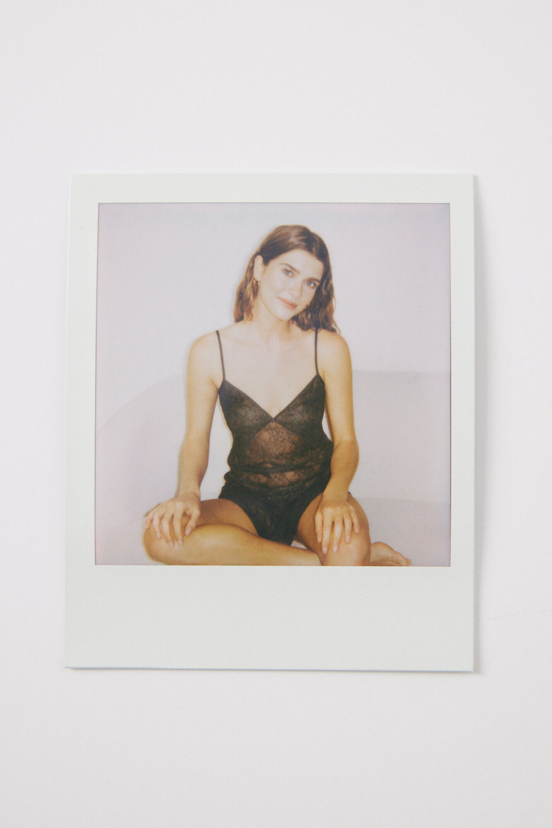 Short green lace nightgown - Bottle