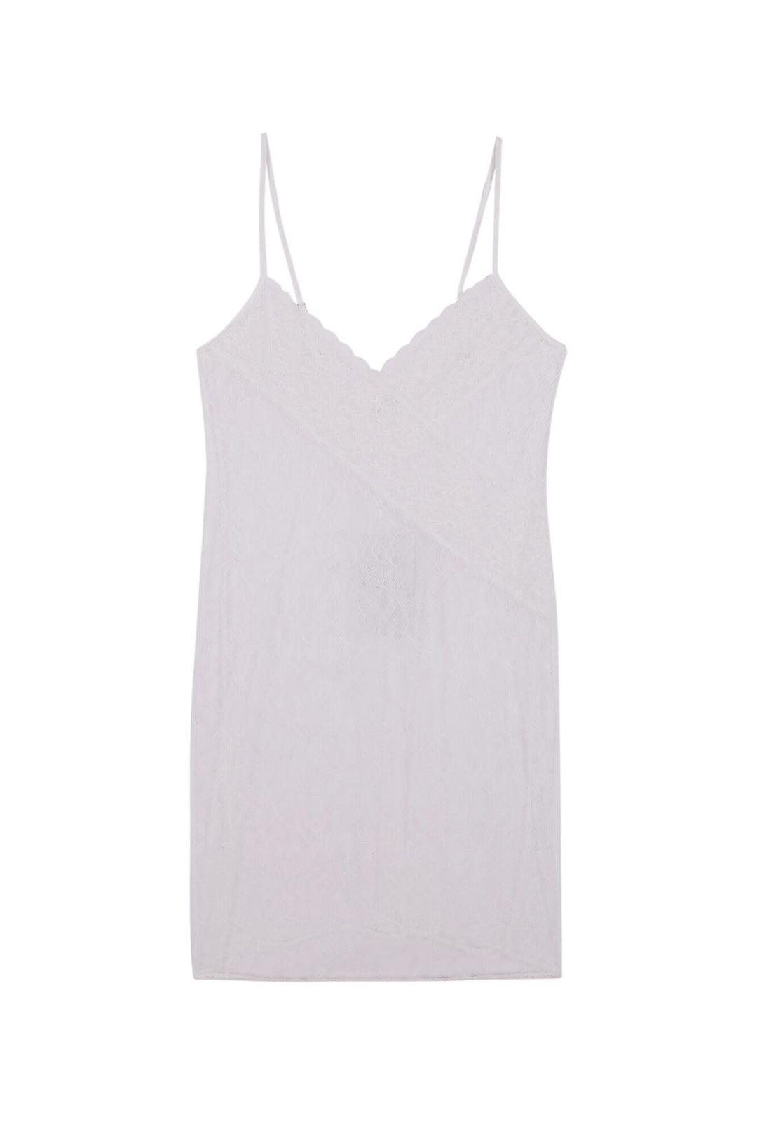 Straps Short Nightdress - Ivory