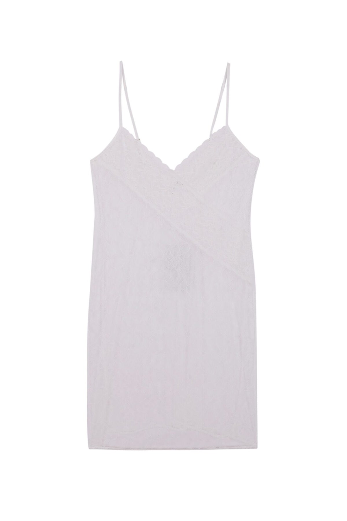 Straps Short Nightdress - Ivory