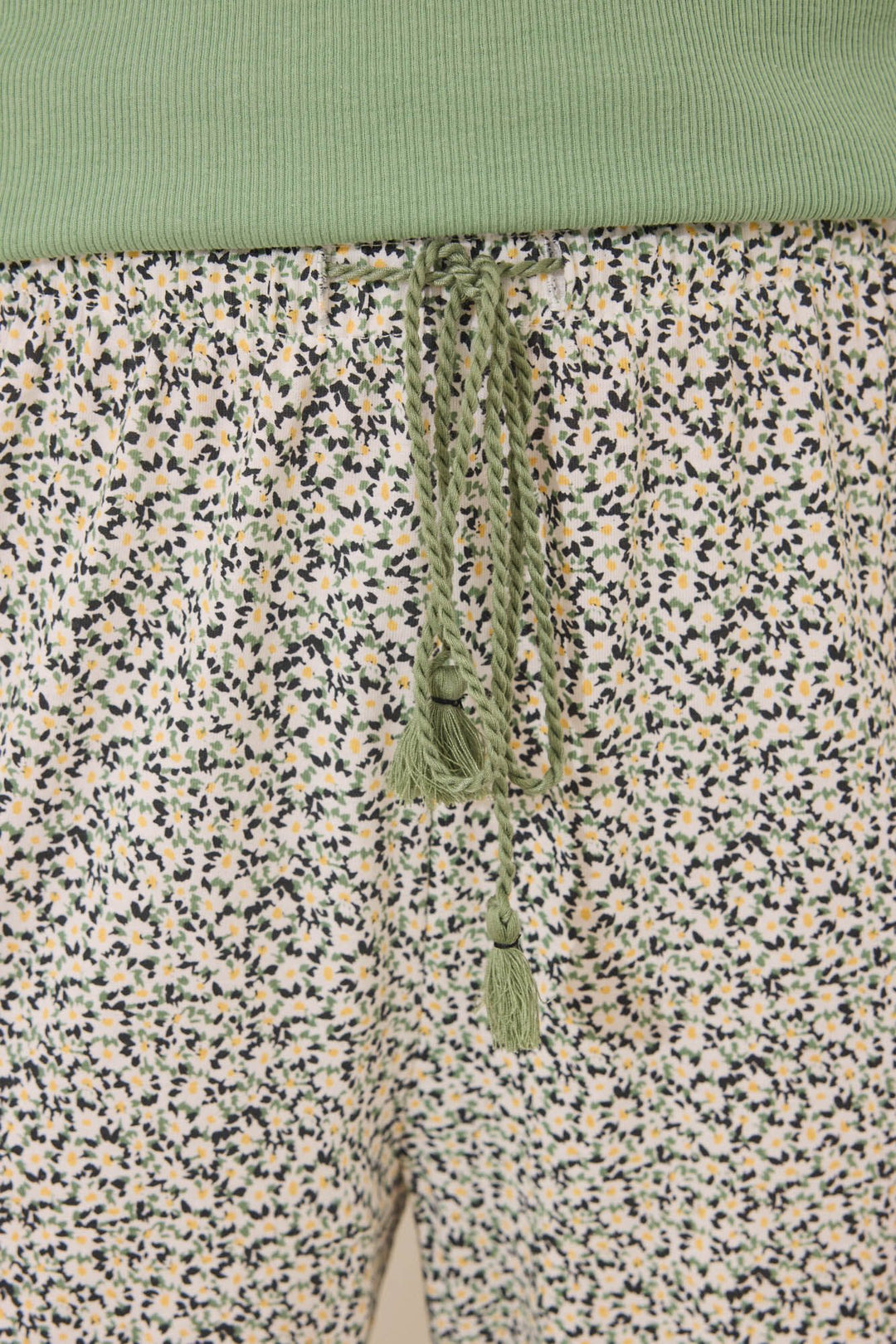 SHORT SLEEVES LONG PANT PYJAMA - Green