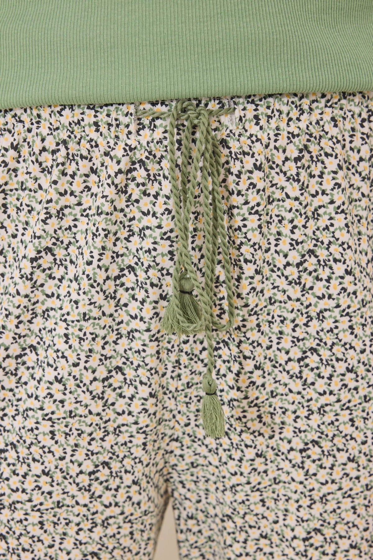 SHORT SLEEVES LONG PANT PYJAMA - Green