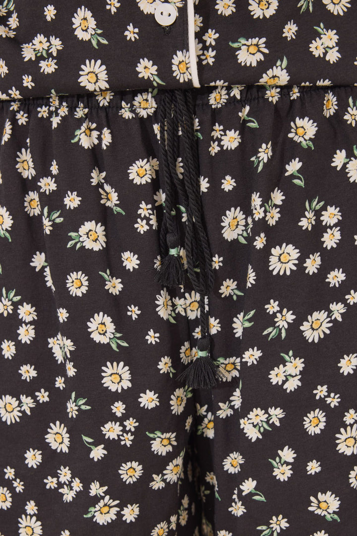 SHORT SLEEVES MASCULINE PYJAMA - Black
