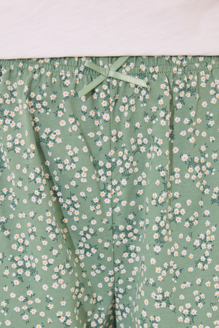 SHORT SLEEVES SHORT PANT PYJAMA - Ivory