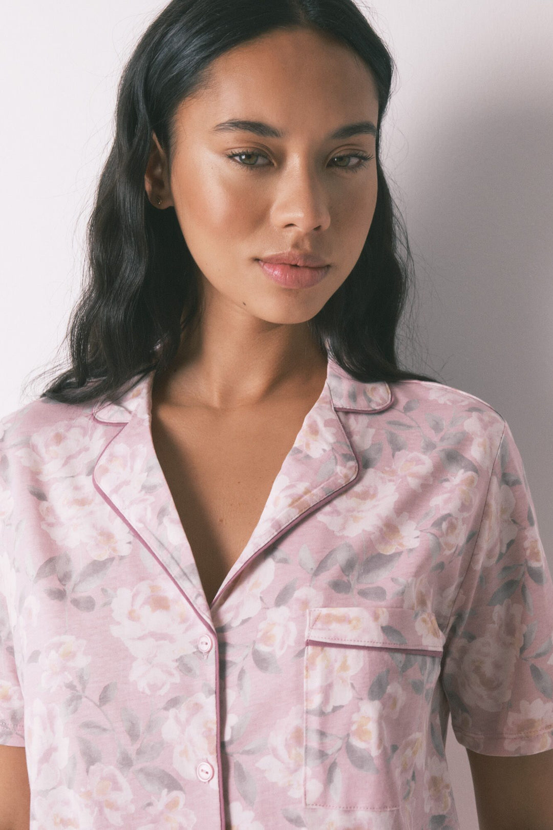 SHORT SLEEVES MASCULINE PYJAMA - Pink