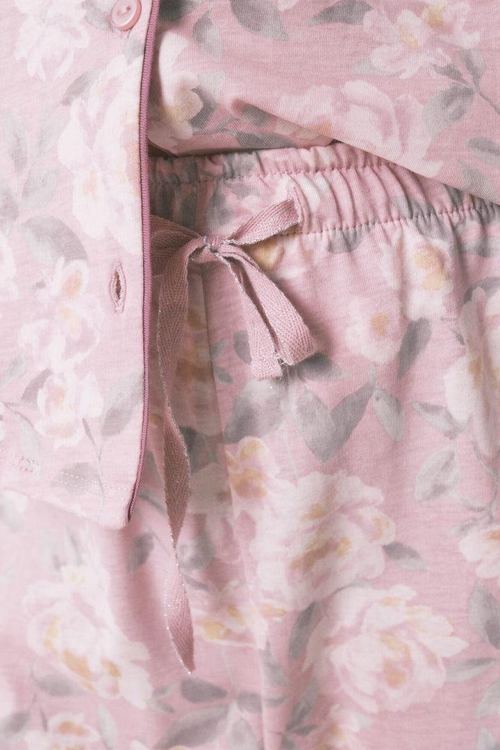 SHORT SLEEVES MASCULINE PYJAMA - Pink