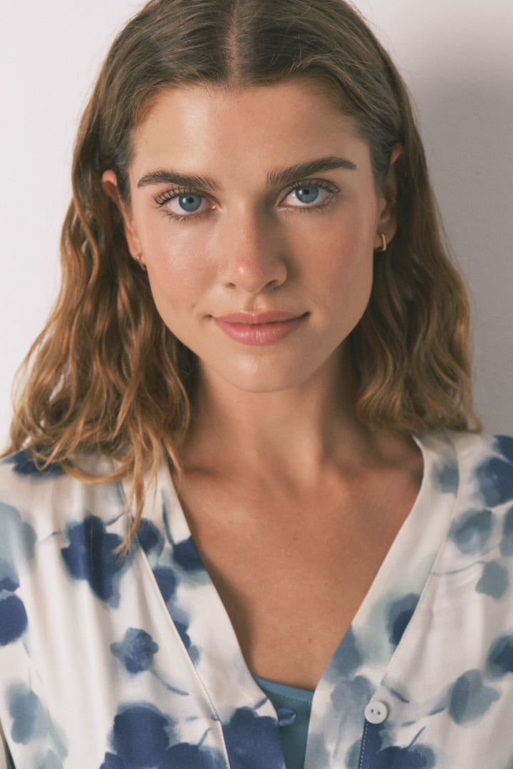 LONG PYJAMA + ROBE - Green