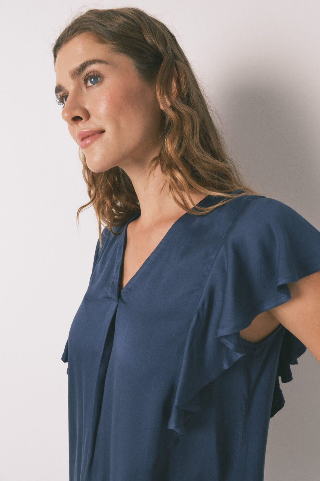 SHORT SLEEVES CAPRI PANT PYJAMA - Blue Print