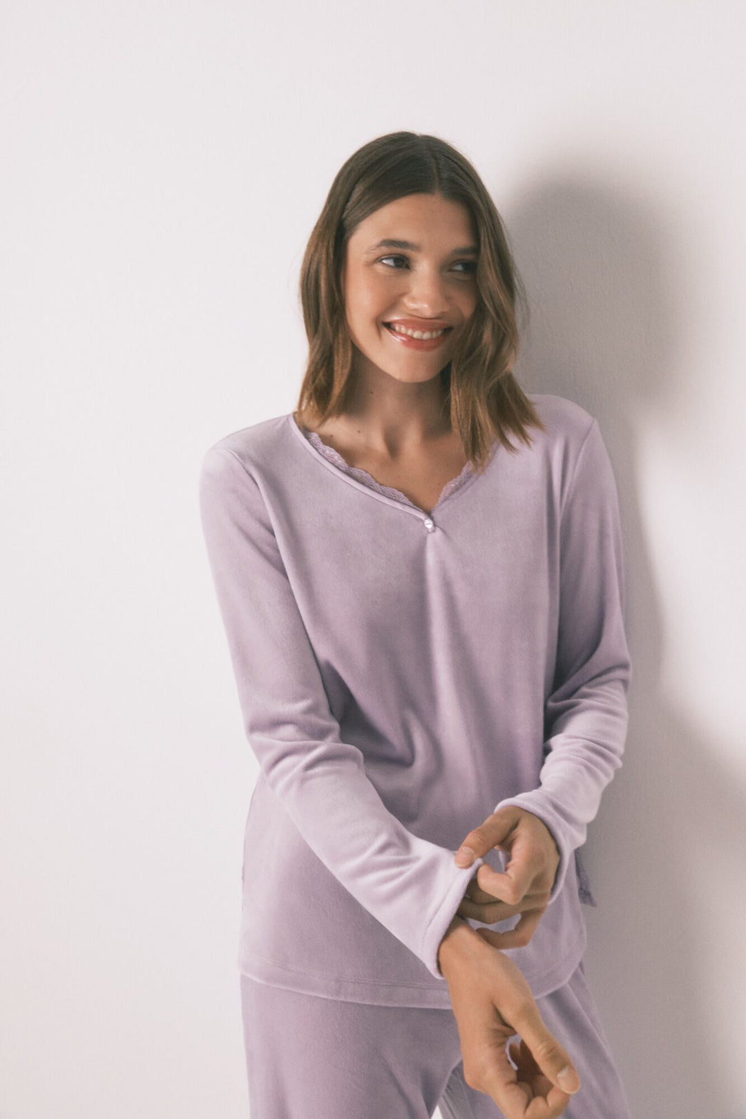 LONG SLEEVES LONG PANT PYJAMA - Pink