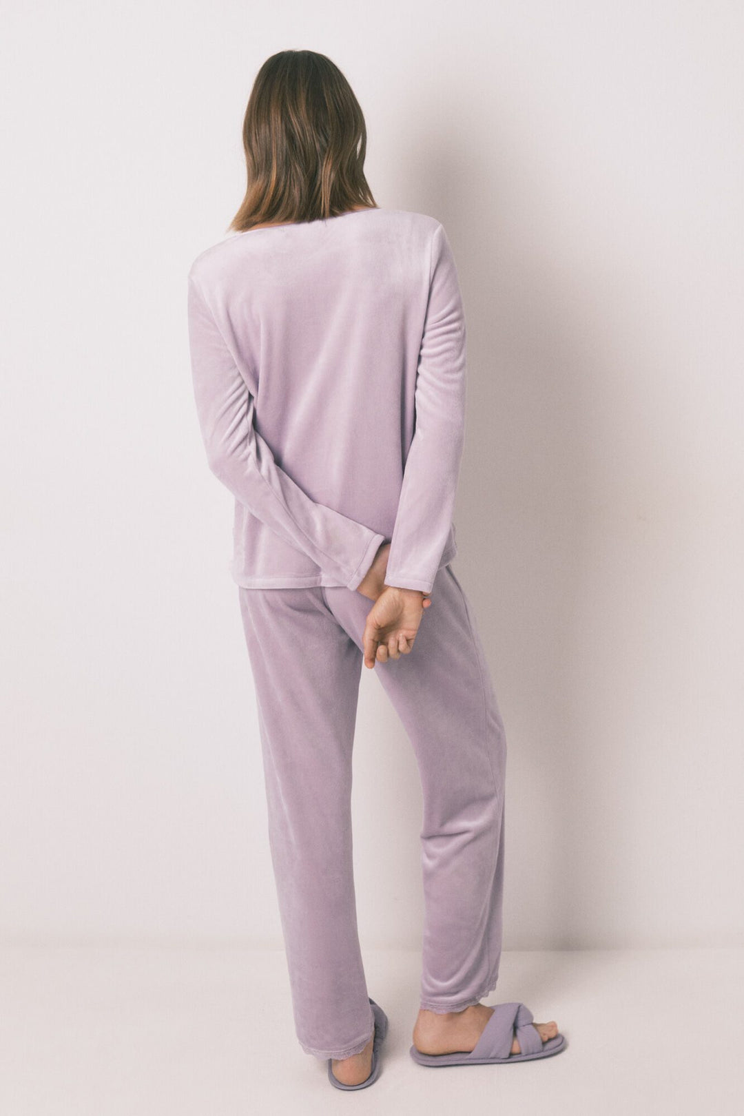 LONG SLEEVES LONG PANT PYJAMA - Pink