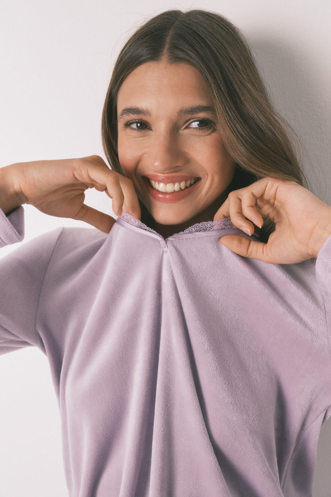 LONG SLEEVES LONG PANT PYJAMA - Pink