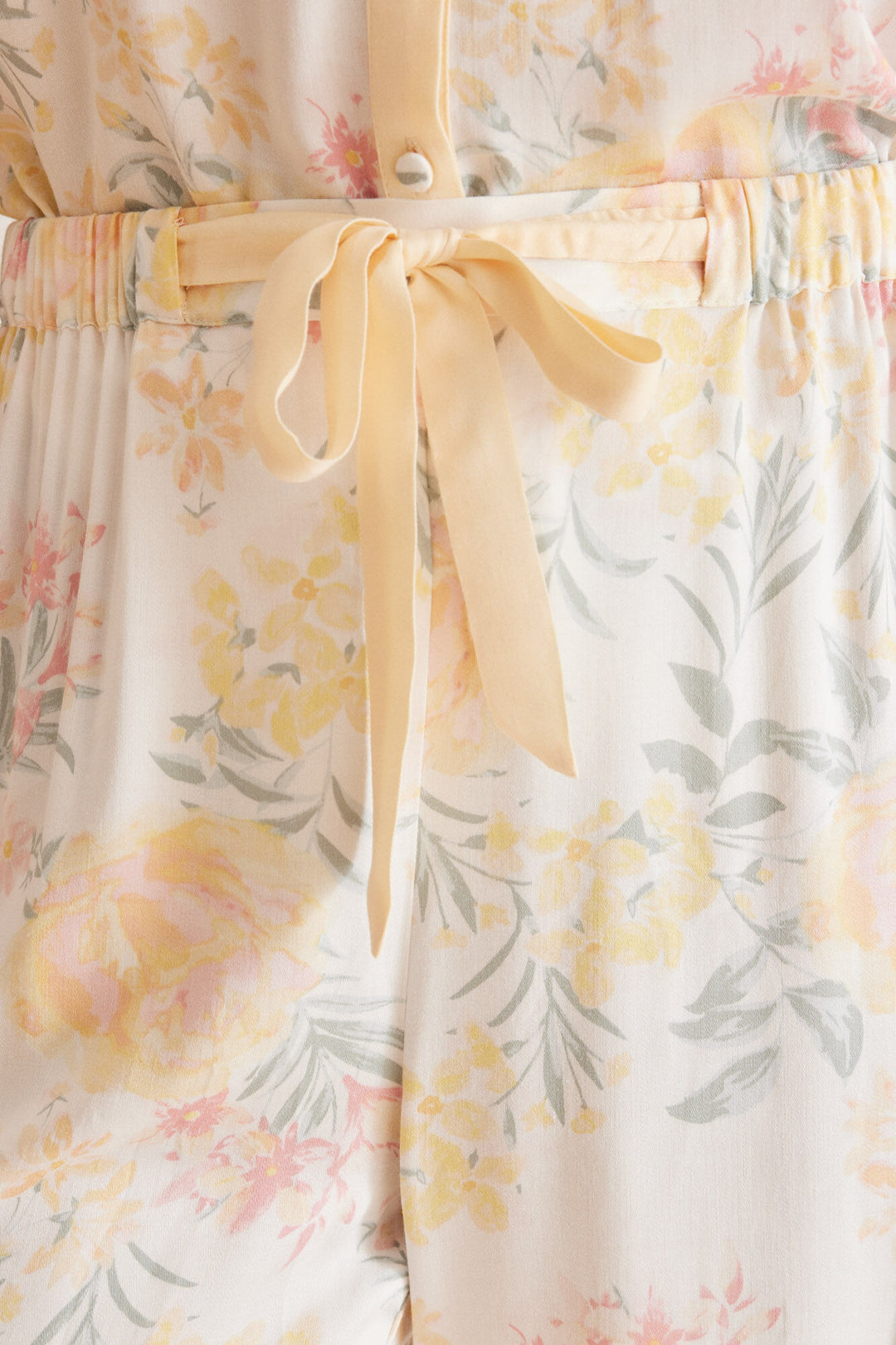 Capri floral print pyjamas - Ivory