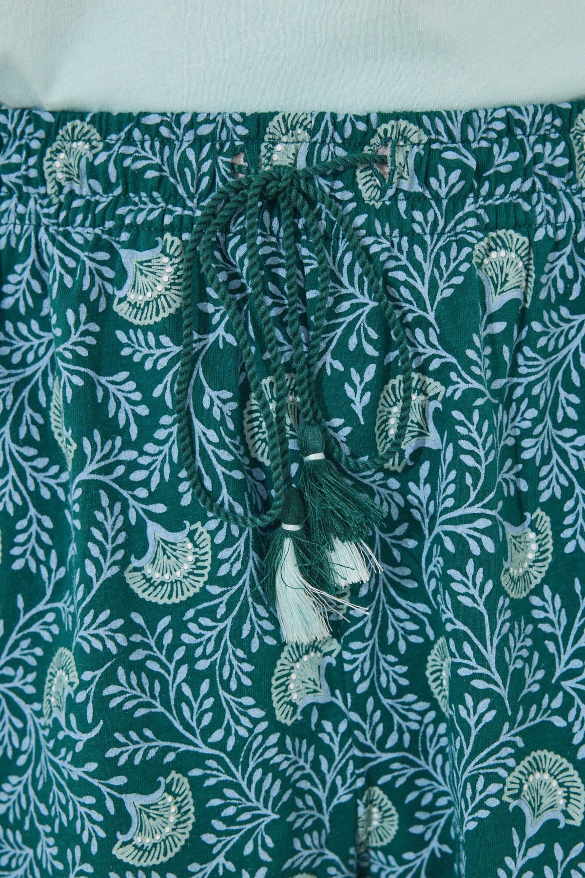 Short Sleeves Short Pant Pyjama - Green
