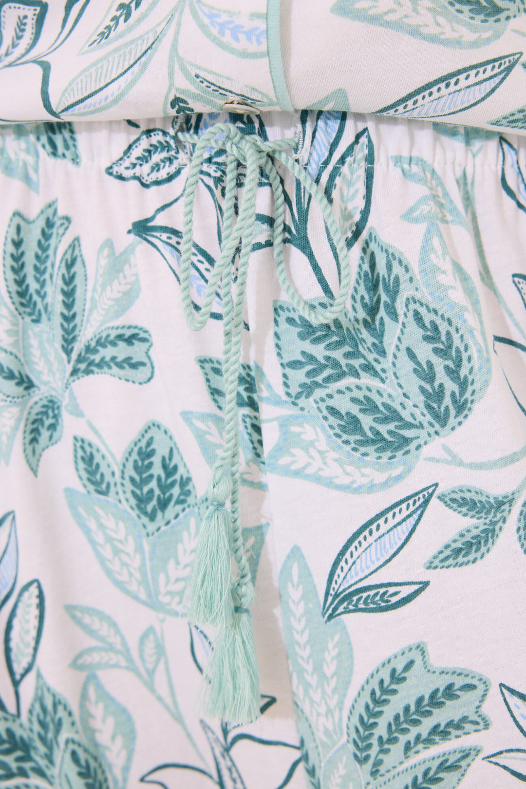 Short Sleeves Masculine Pyjama - White Print