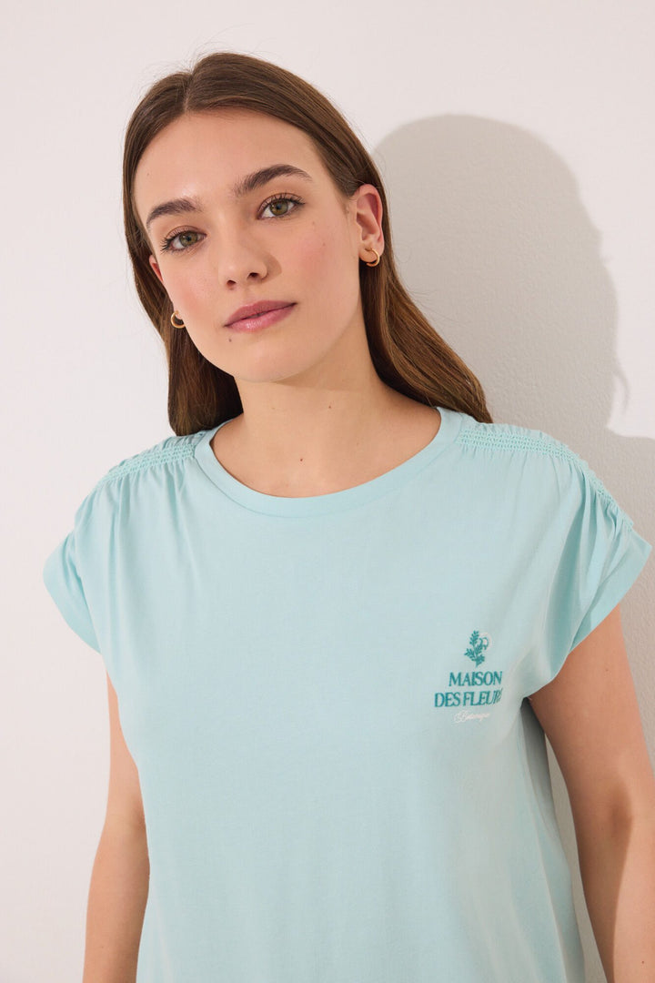 Short Sleeves Long Pant Pyjama - Bottle