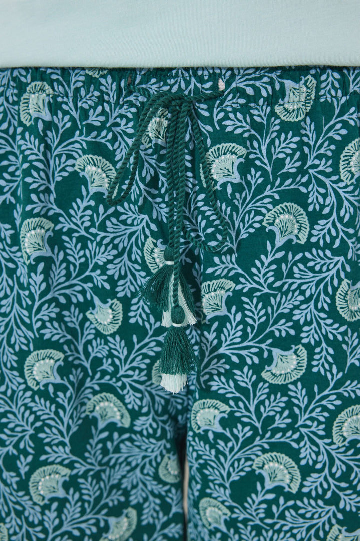 Short Sleeves Long Pant Pyjama - Bottle