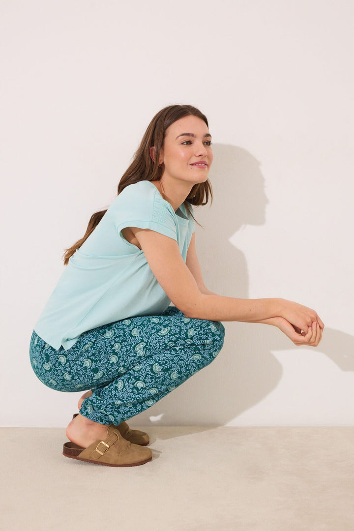 Short Sleeves Long Pant Pyjama - Bottle