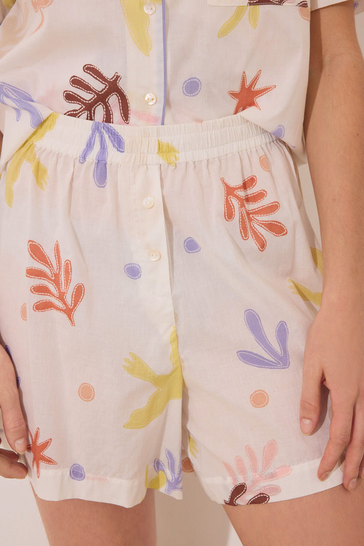 Short Sleeves Masculine Pyjama - Multicolor