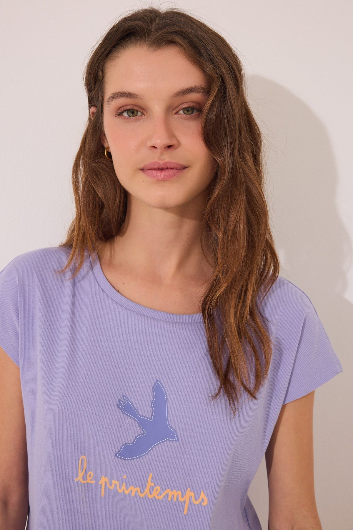 Short Sleeves Short Pant Pyjama - Purple Lilac