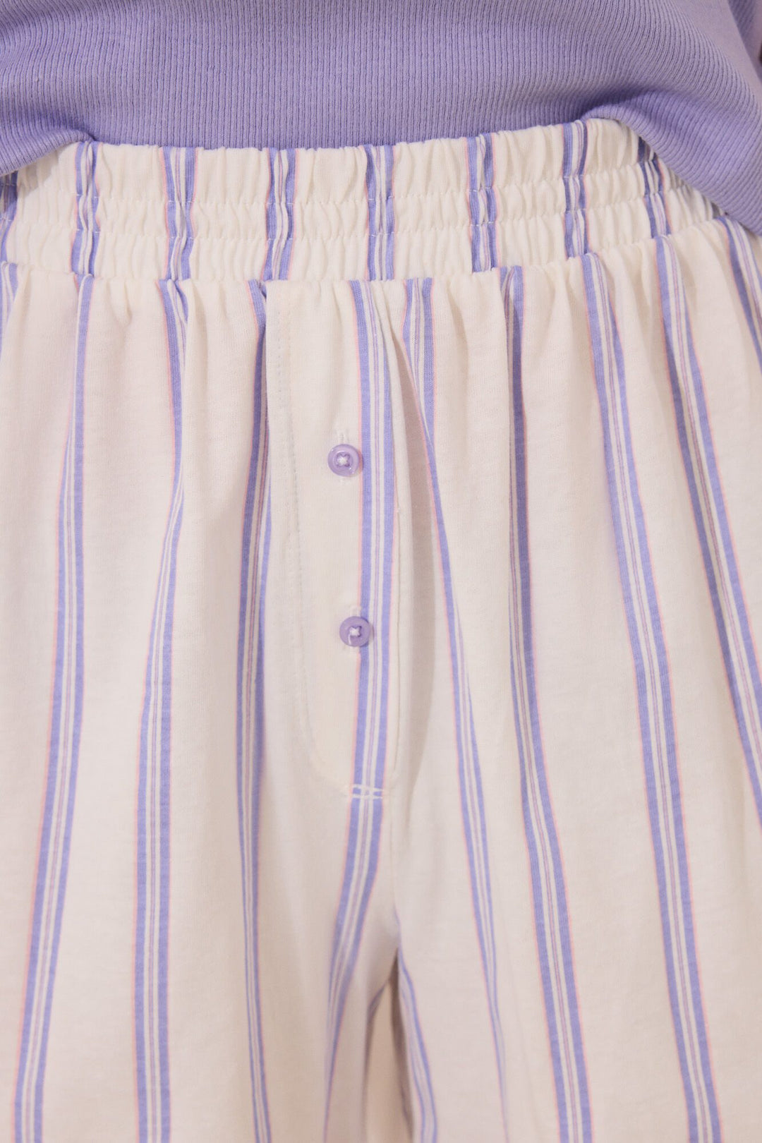 Short Sleeves Short Pant Pyjama - Purple Lilac