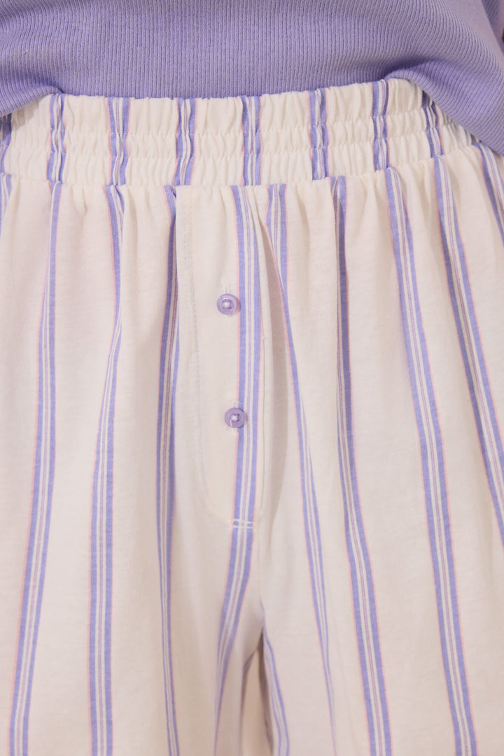 Short Sleeves Short Pant Pyjama - Purple Lilac