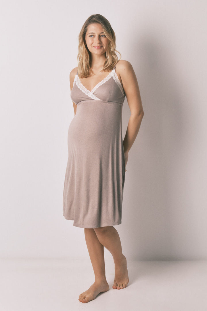 NIGHTDRESS - Tan