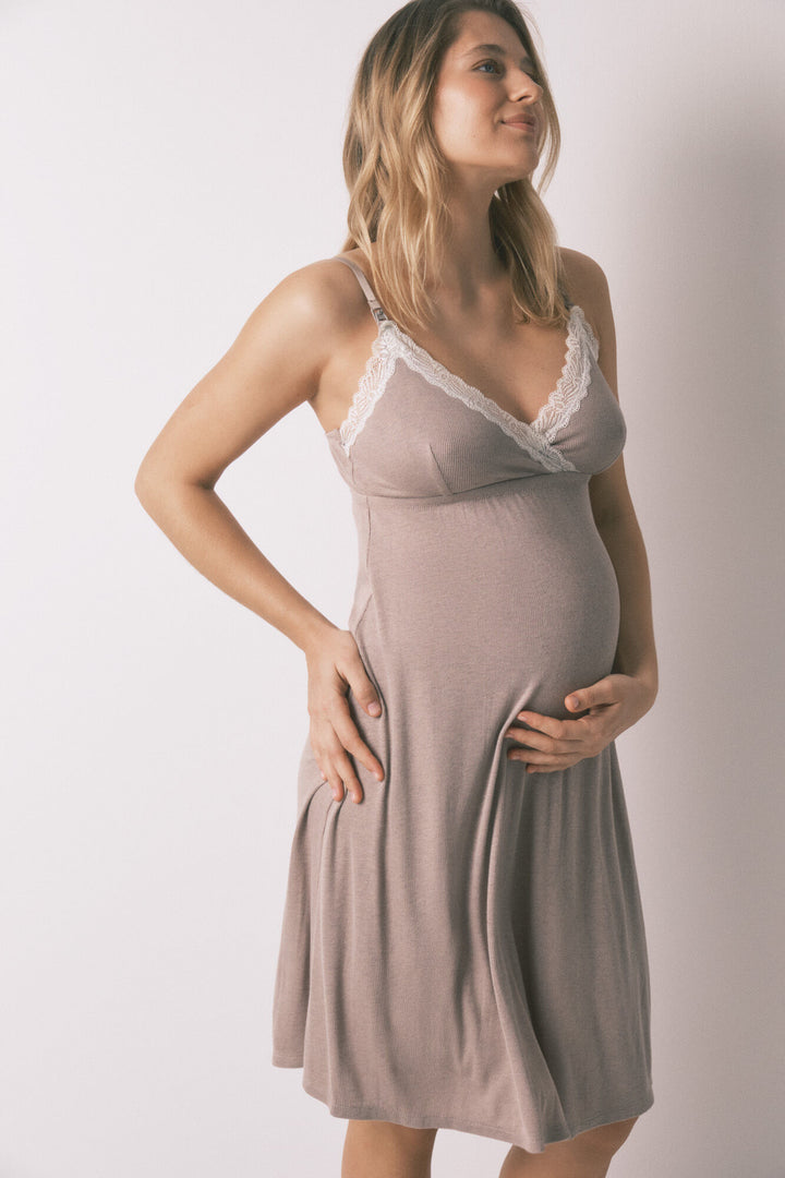 NIGHTDRESS - Tan