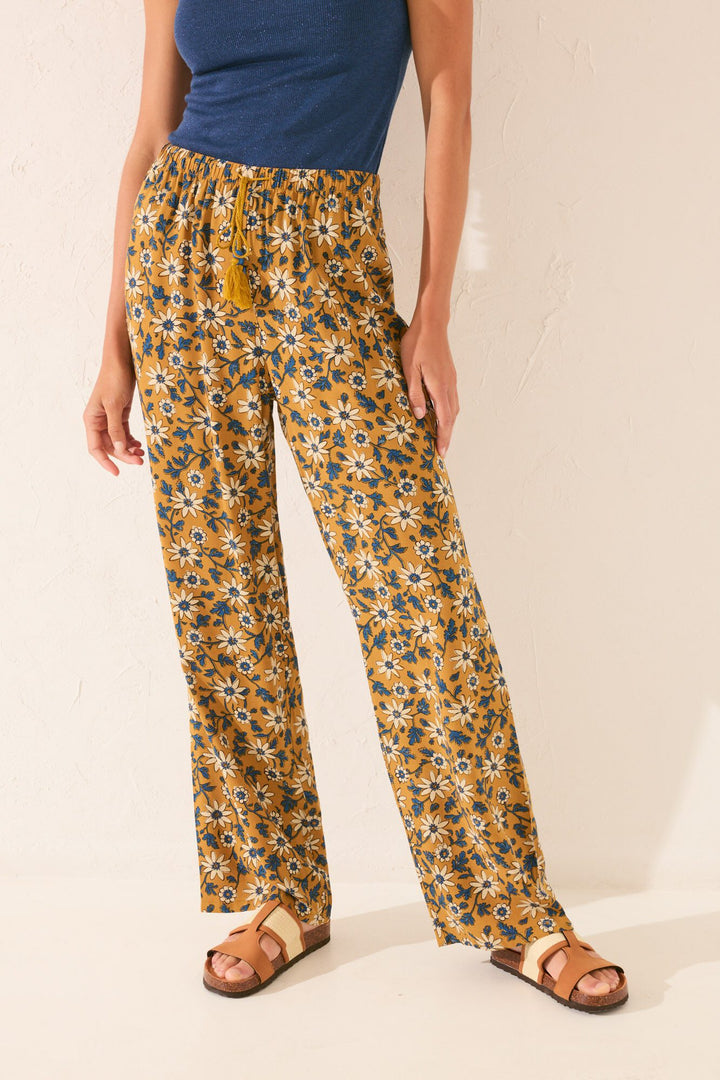 LONG PANT - Yellow Print