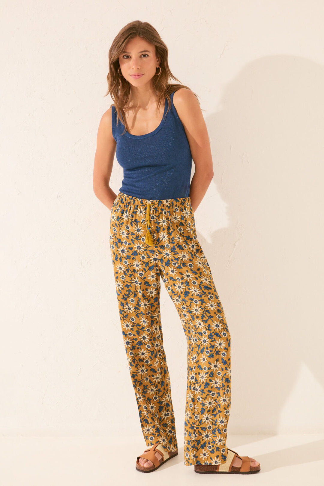 LONG PANT - Yellow Print
