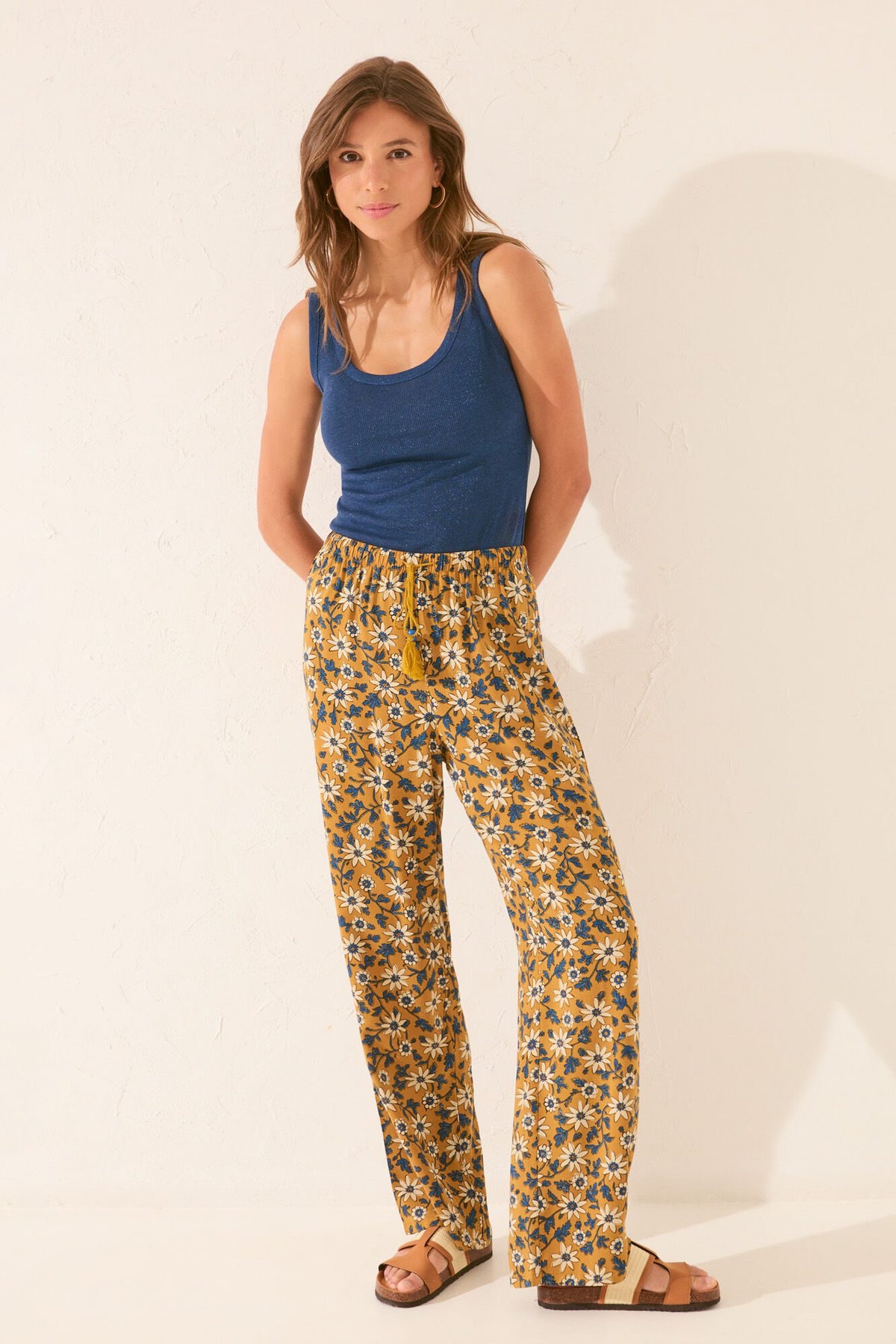 LONG PANT - Yellow Print