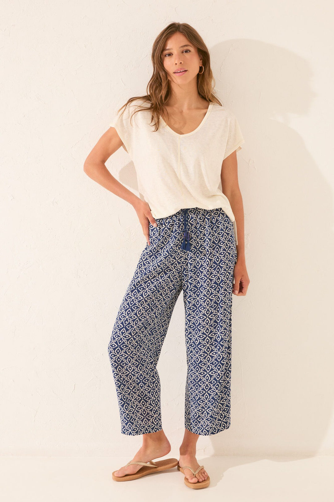 CAPRI PANT - Blue Print