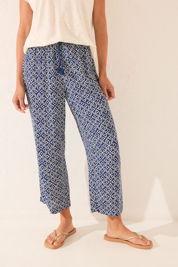 CAPRI PANT - Blue Print
