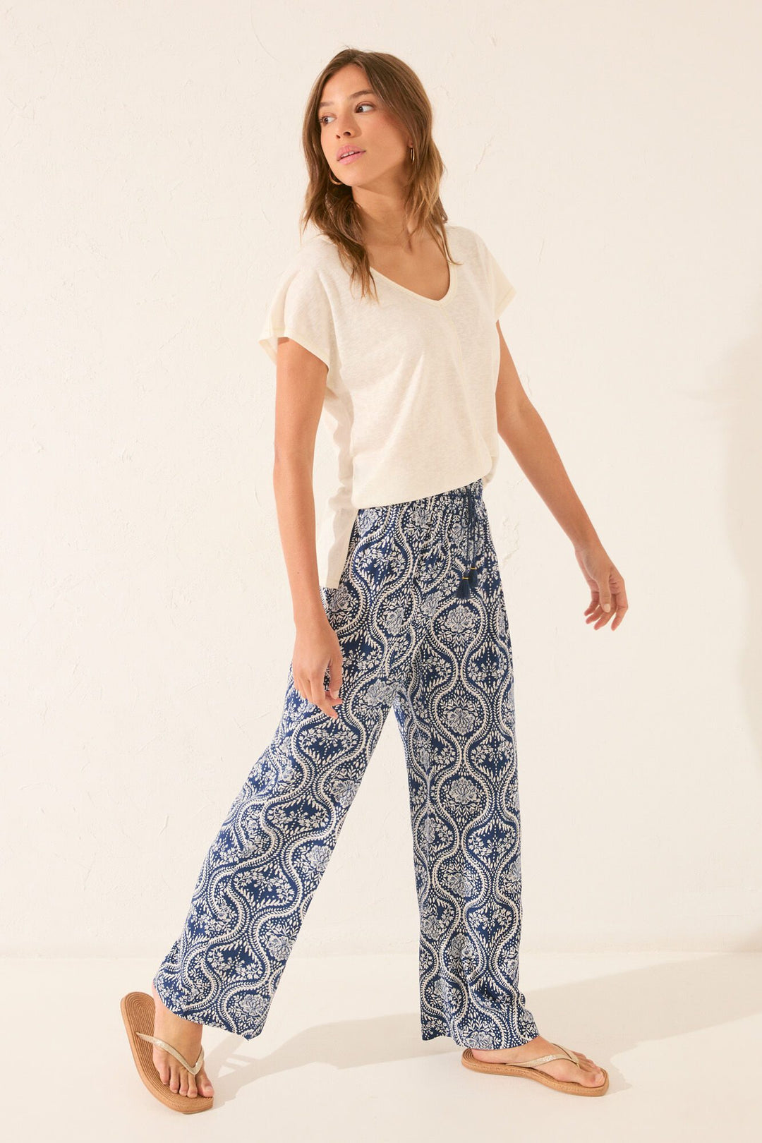 LONG PANT - Blue Print