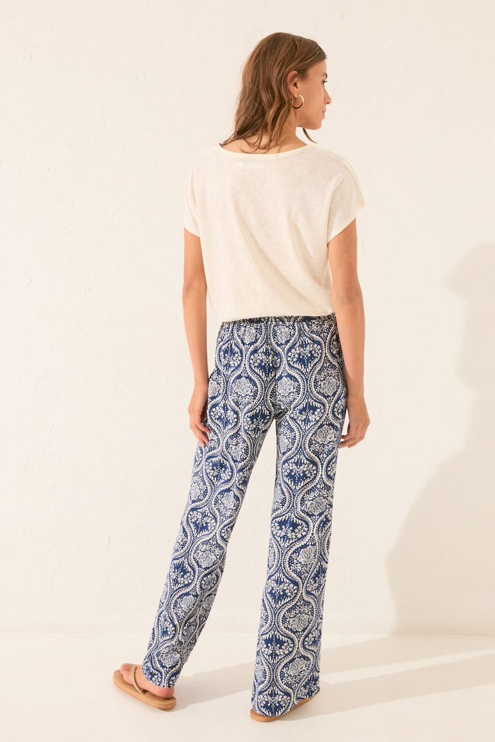 LONG PANT - Blue Print
