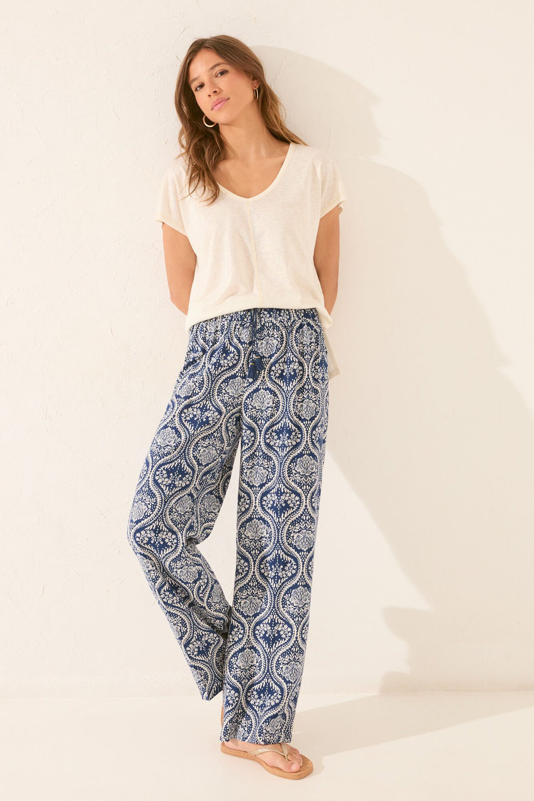 LONG PANT - Blue Print