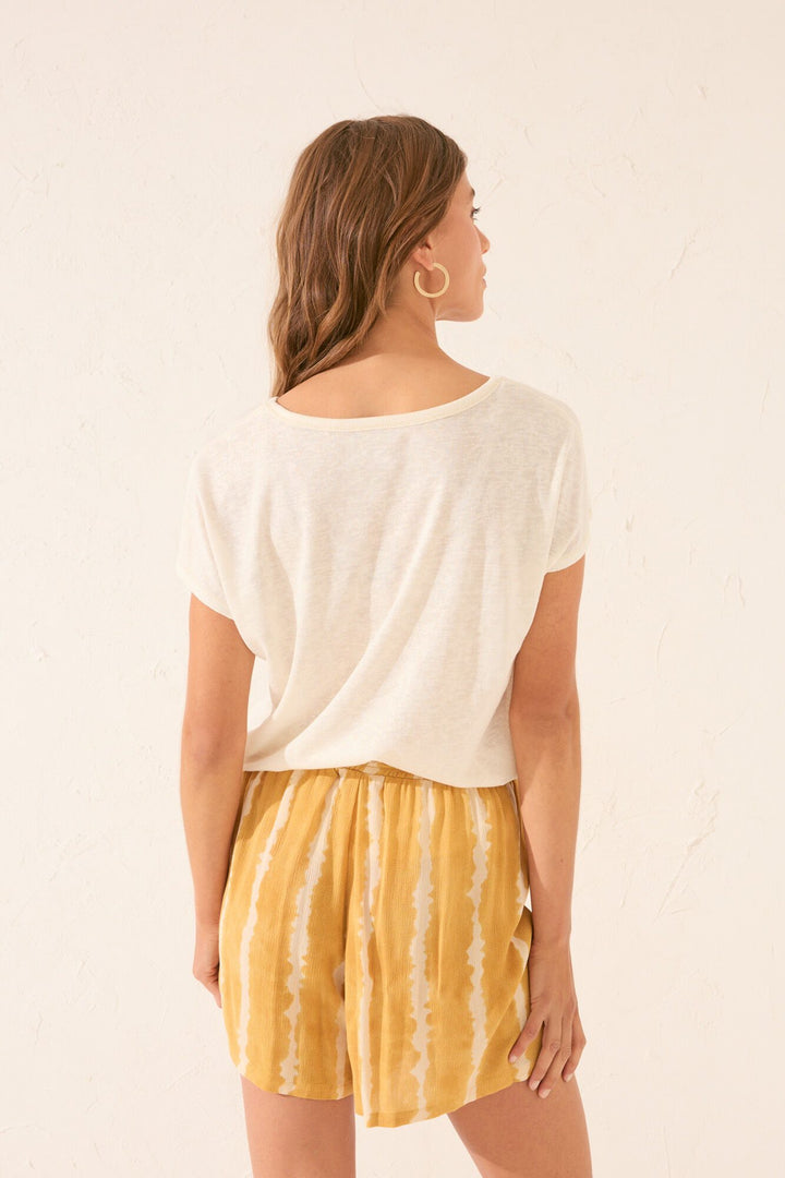 SHORT PANT - Yellow Print