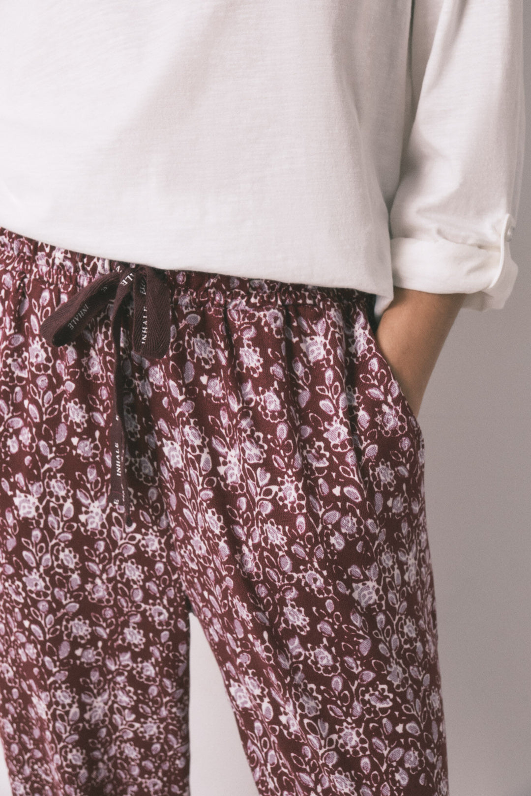 BOTTOM - Maroon Print