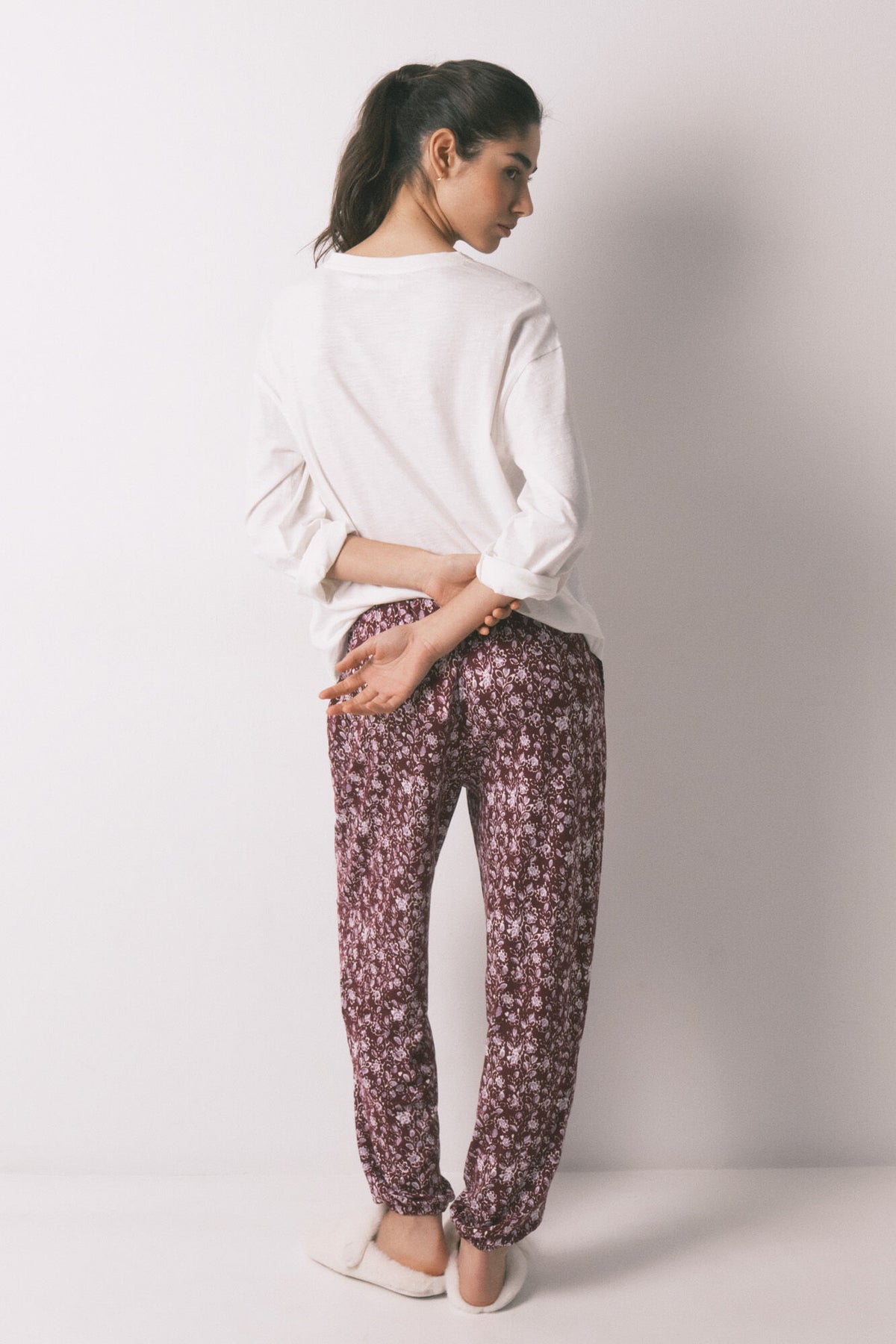 BOTTOM - Maroon Print