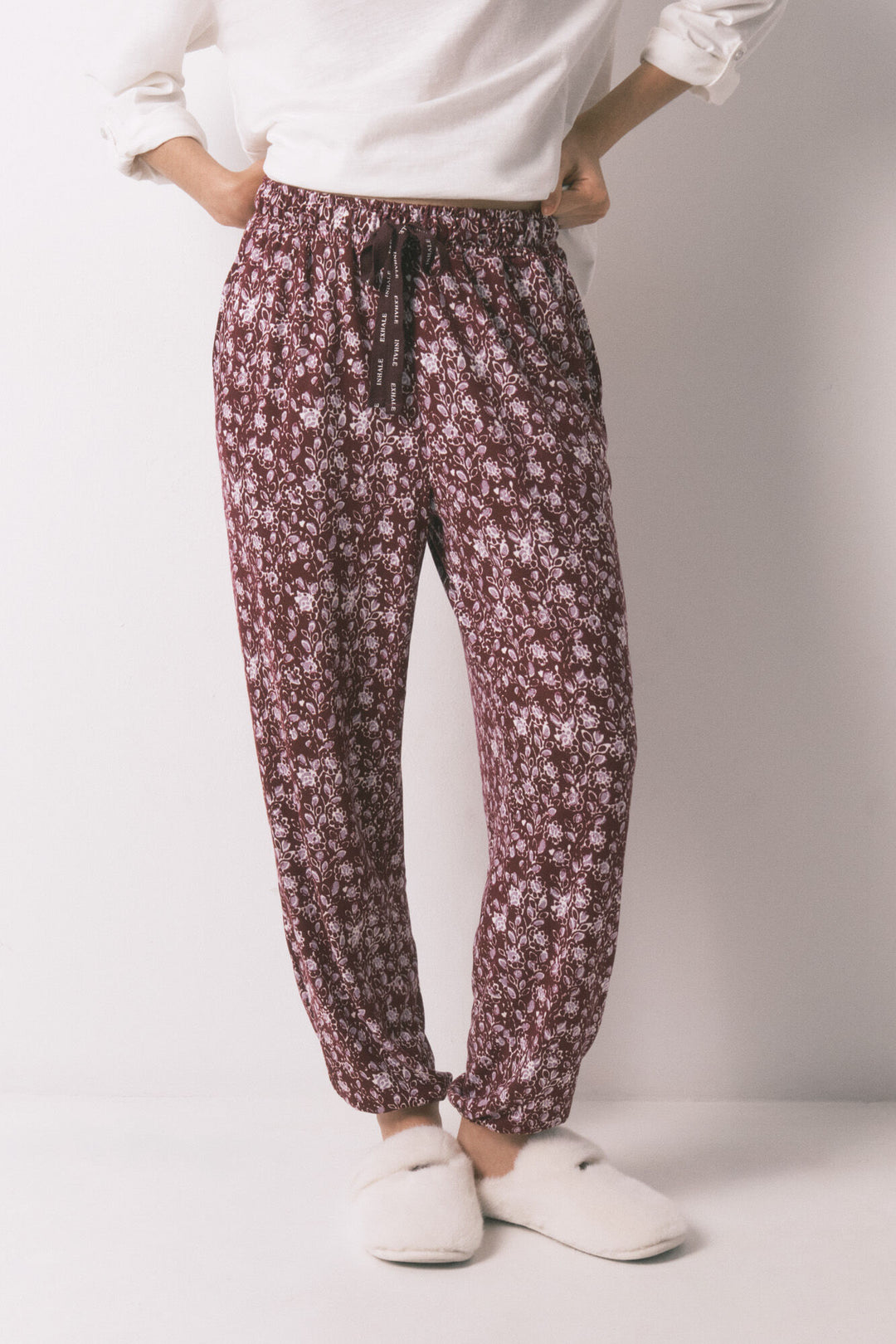 BOTTOM - Maroon Print