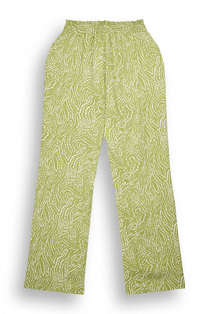 Green ethnic print trousers - Green Print