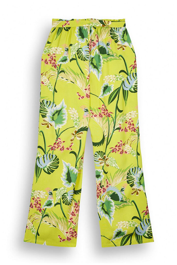 Long floaty floral trousers - Multicolor