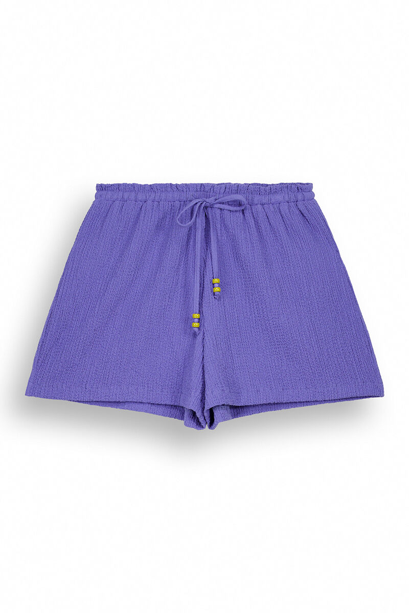 Blue waffle textured shorts - Blue Print