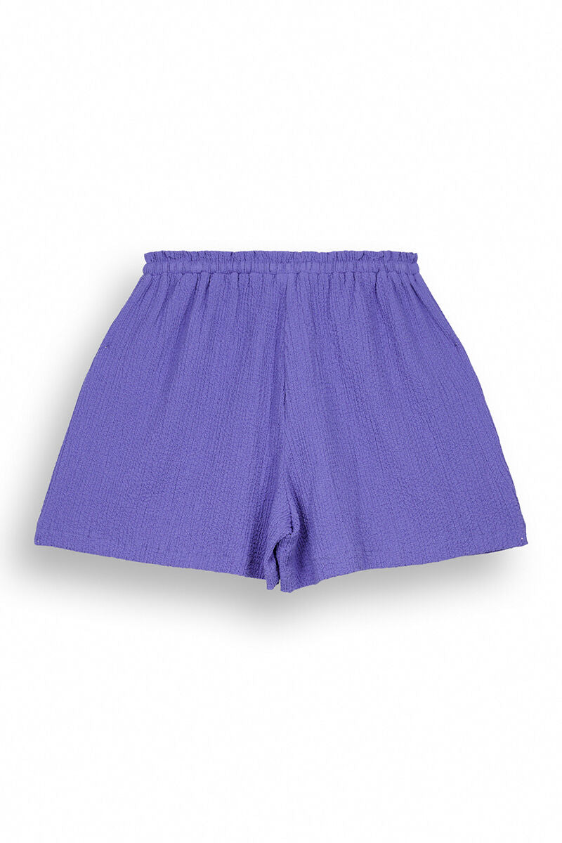 Blue waffle textured shorts - Blue Print