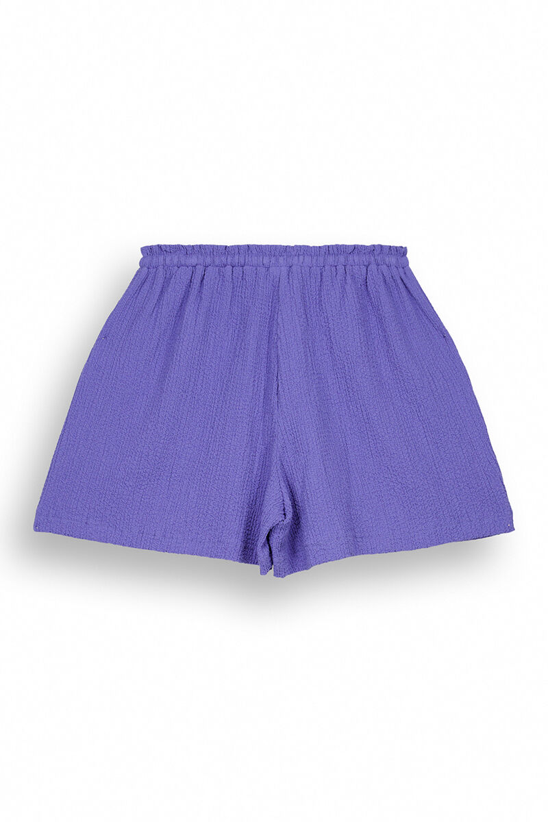 Blue waffle textured shorts - Blue Print